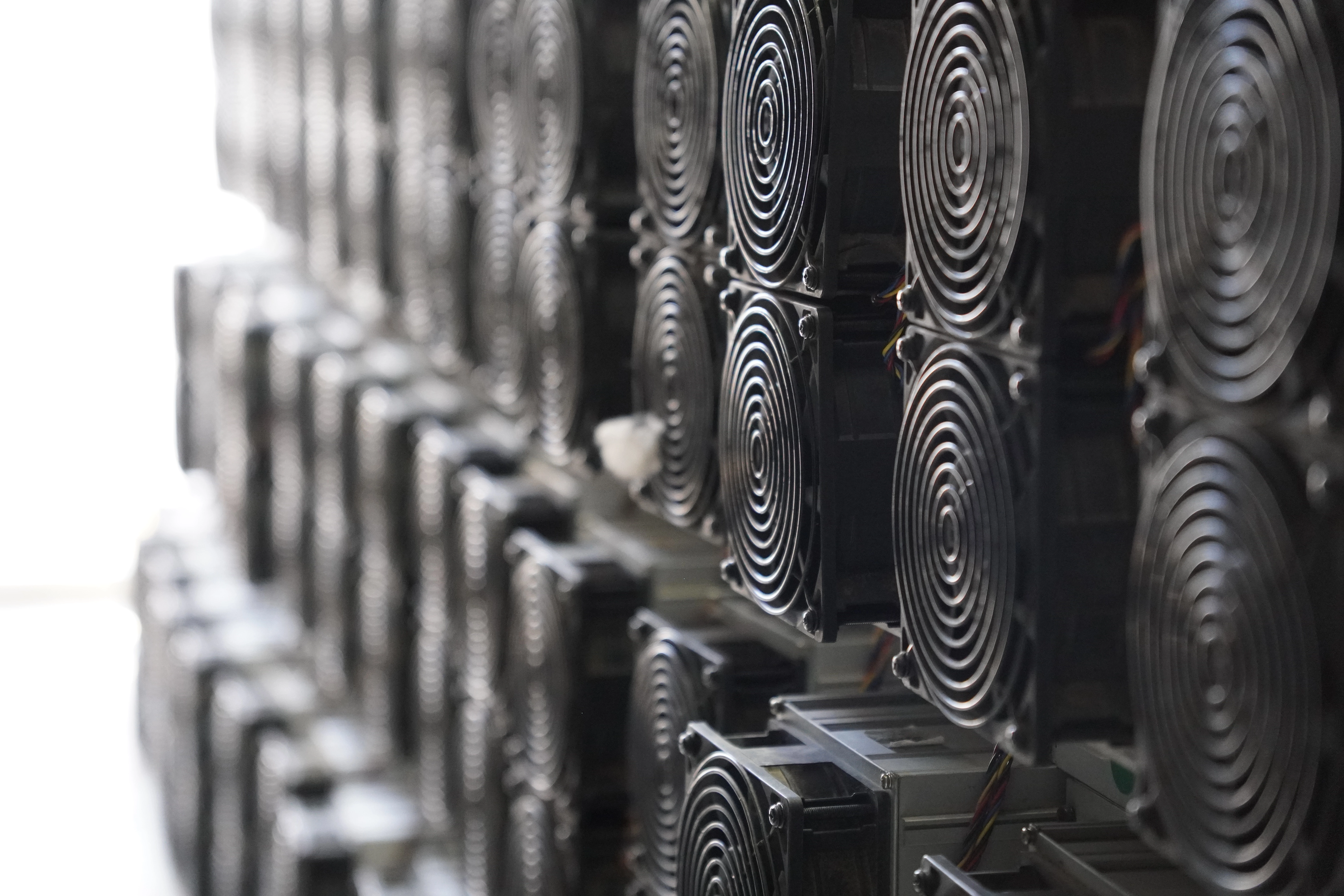 ASIC Miner Reihe im Betrieb