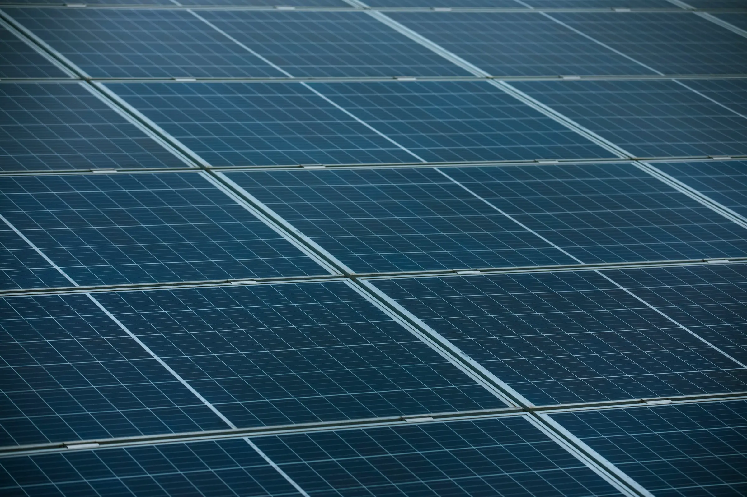 Nahaufnahme von Solarpanels